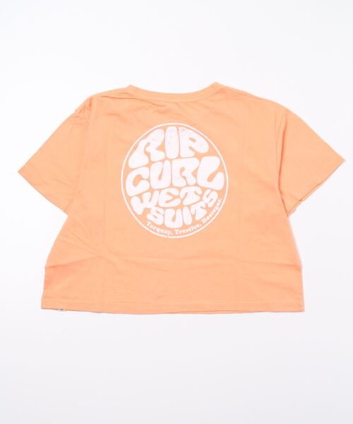 rip curl（リップカール）の「【RIP CURL リップカール】WETTIE ICON TEE II/ショート丈(短丈）バックプリントTシャツ（Tシャツ/カットソー・レディース・ゴールド/ブラック系その他/アクア/コーラル・SMALL/MEDIUM/LARGE）」の14枚目の写真