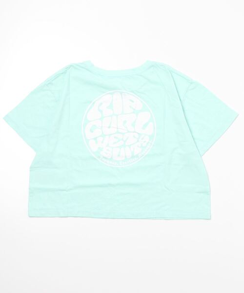 rip curl（リップカール）の「【RIP CURL リップカール】WETTIE ICON TEE II/ショート丈(短丈）バックプリントTシャツ（Tシャツ/カットソー・レディース・ゴールド/ブラック系その他/アクア/コーラル・SMALL/MEDIUM/LARGE）」の8枚目の写真