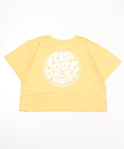 rip curl（リップカール）の「【RIP CURL リップカール】WETTIE ICON TEE II/ショート丈(短丈）バックプリントTシャツ（Tシャツ/カットソー・レディース・ゴールド/ブラック系その他/アクア/コーラル・SMALL/MEDIUM/LARGE）」の18枚目の写真