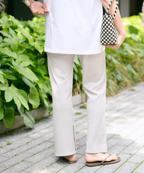 journal standard L'essage（ジャーナルスタンダードレサージュ）の「ストレッチリブパンツ（その他パンツ・レディース・ブラック/ブラウン/グレー・FREE）」の13枚目の写真