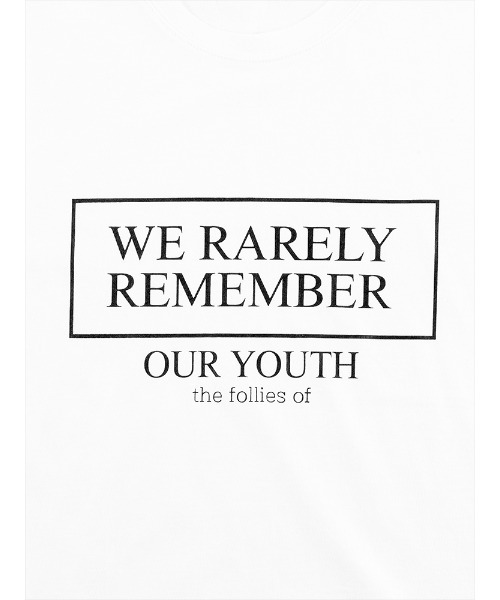 Figments（フィグメンツ）の「REMEMBER Tシャツ（Tシャツ/カットソー・レディース・ホワイト/ブラック・FREE）」の7枚目の写真