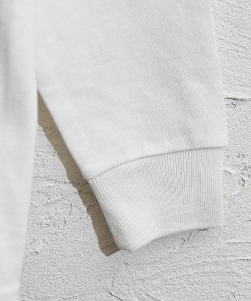 Ritzy(リッツィー)の「モックネックポケットロングTシャツ レディース メンズ(Tシャツ/カットソー・メンズ・チャコール/テラコッタ/ベージュ系その他/グリーン/サックスブルー/ホワイト/ブラック/ベージュ・MEDIUM/LARGE/X-LARGE)」の15枚目の写真