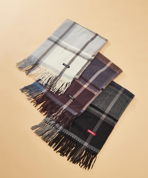 MILKFED.（ミルクフェド）の「BAR LOGO PLAID STOLE（ストール/ショール・レディース・ブラック/ブラウン/オフホワイト・ONE SIZE）」の19枚目の写真