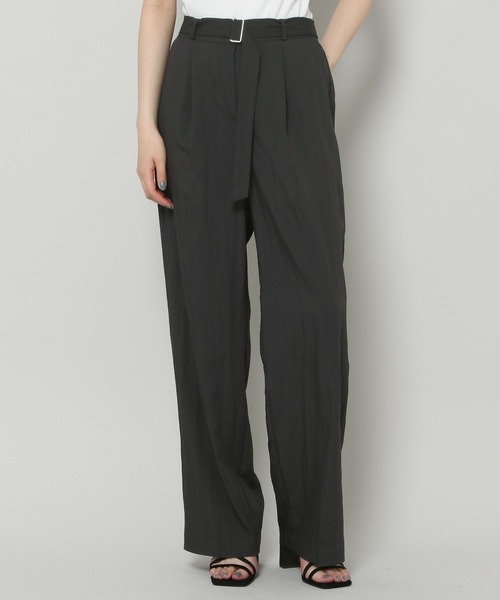 ALAND（エーランド）の「3.3Field Trip／BELTED SLACKS　2299895（スラックス・レディース・ブラック/カーキ/クリーム・FREE）」の2枚目の写真