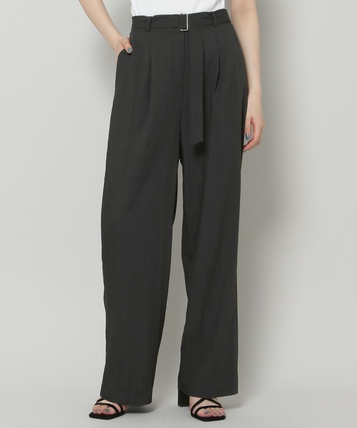 ALAND（エーランド）の「3.3Field Trip／BELTED SLACKS　2299895（スラックス・レディース・ブラック/カーキ/クリーム・FREE）」の5枚目の写真