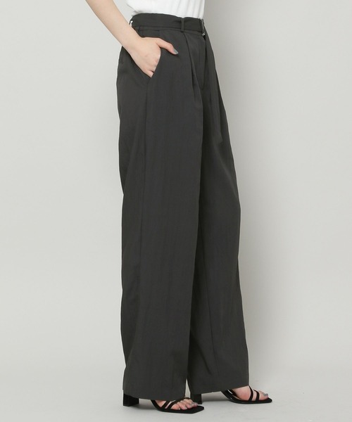 ALAND（エーランド）の「3.3Field Trip／BELTED SLACKS　2299895（スラックス・レディース・ブラック/カーキ/クリーム・FREE）」の7枚目の写真