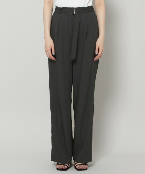 ALAND（エーランド）の「3.3Field Trip／BELTED SLACKS　2299895（スラックス・レディース・ブラック/カーキ/クリーム・FREE）」の9枚目の写真