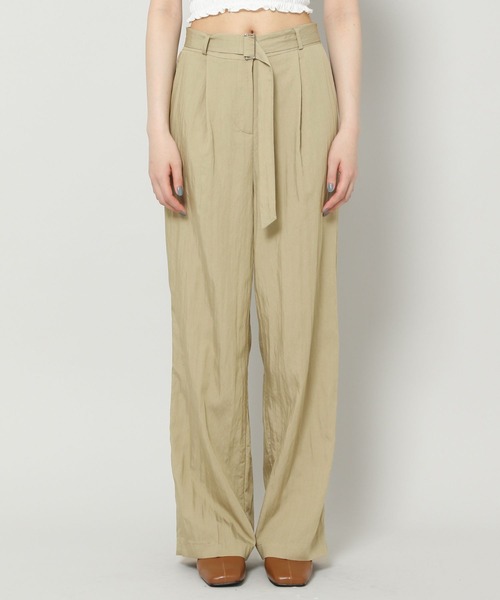 ALAND（エーランド）の「3.3Field Trip／BELTED SLACKS　2299895（スラックス・レディース・ブラック/カーキ/クリーム・FREE）」の15枚目の写真