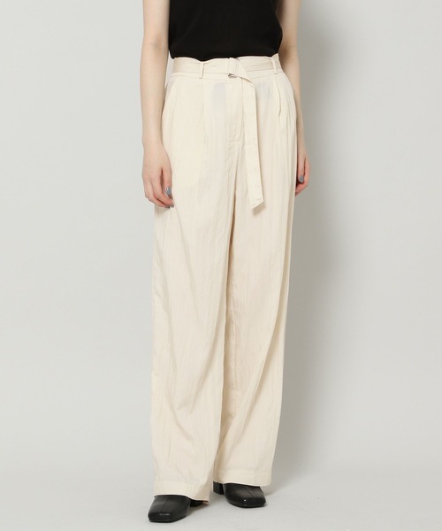 ALAND（エーランド）の「3.3Field Trip／BELTED SLACKS　2299895（スラックス・レディース・ブラック/カーキ/クリーム・FREE）」の17枚目の写真