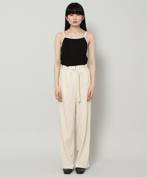 ALAND（エーランド）の「3.3Field Trip／BELTED SLACKS　2299895（スラックス・レディース・ブラック/カーキ/クリーム・FREE）」の21枚目の写真