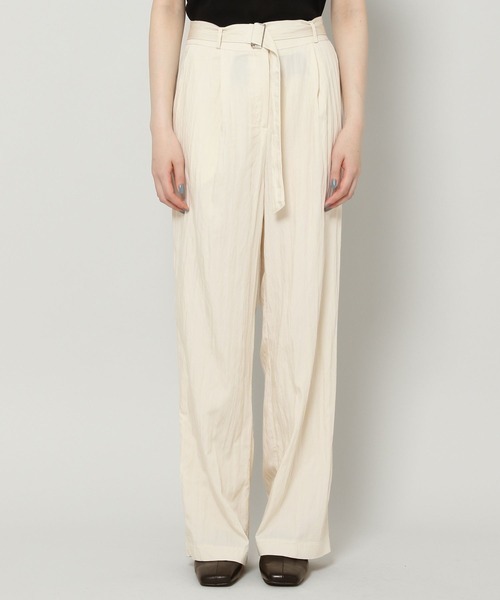 ALAND（エーランド）の「3.3Field Trip／BELTED SLACKS　2299895（スラックス・レディース・ブラック/カーキ/クリーム・FREE）」の22枚目の写真