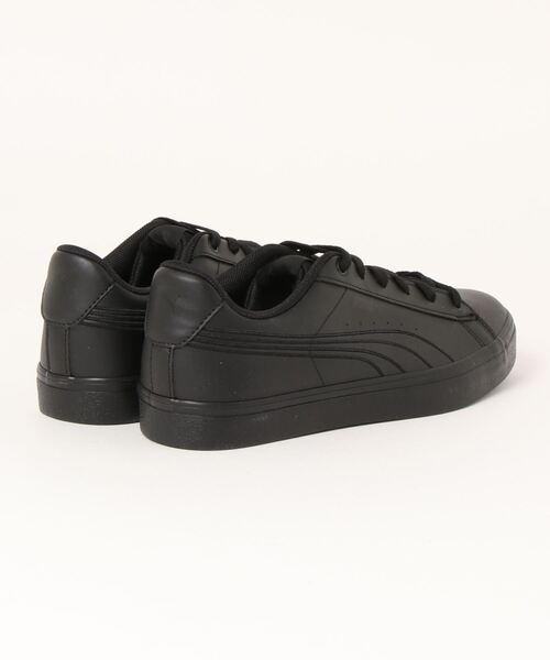 PUMA(プーマ)の「PUMA プーマ V COURT VULC EB メンズスニーカー (VコートバルクEB) 389908(スニーカー・メンズ・ベージュ系その他3/ブラック×ブラック/ホワイト×ブラック・26.0cm/27.5cm/27.0cm/26.5cm/28.0cm/25.5cm/25.0cm)」の4枚目の写真