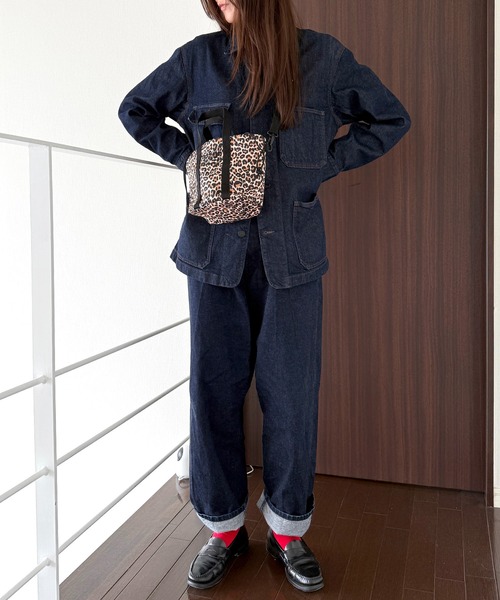 FREDRIK PACKERS（フレドリックパッカーズ）の「【FREDRIK PACKERS】1000D DRAWSTRING TOTE MINI（トートバッグ・レディース・ブラック/ベージュ/レオパード/マルチ・FREE）」の6枚目の写真