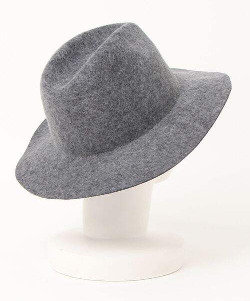 allureville（アルアバイル）の「フェルト中折れハット（ハット・レディース・ブラック/グレー系その他・2）」の3枚目の写真