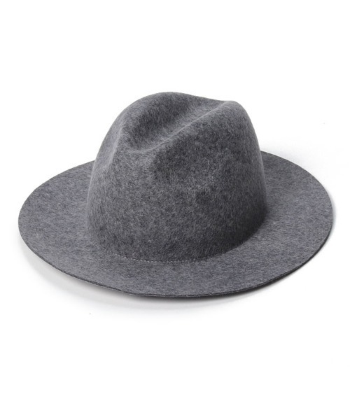 allureville（アルアバイル）の「フェルト中折れハット（ハット・レディース・ブラック/グレー系その他・2）」の2枚目の写真