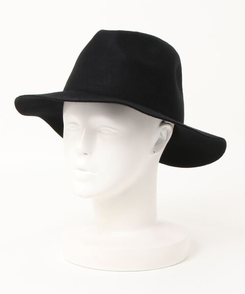 allureville（アルアバイル）の「フェルト中折れハット（ハット・レディース・ブラック/グレー系その他・2）」の4枚目の写真