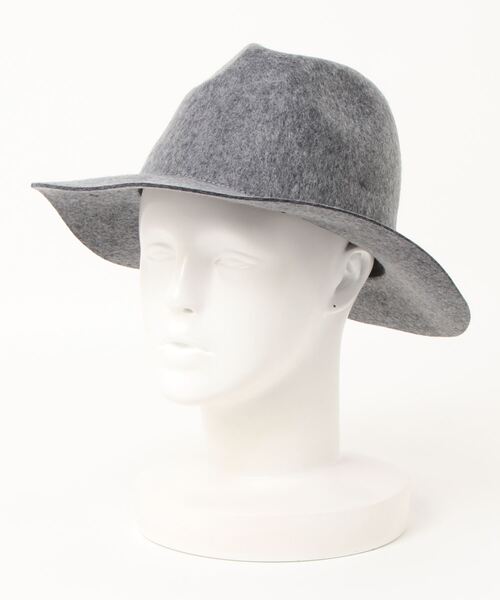 allureville（アルアバイル）の「フェルト中折れハット（ハット・レディース・ブラック/グレー系その他・2）」の5枚目の写真