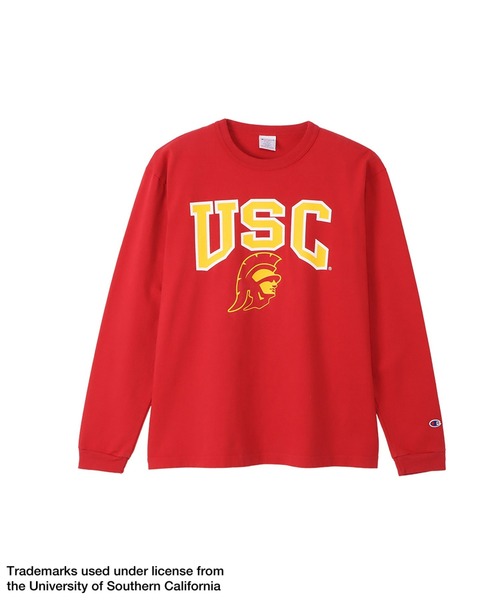 Champion(チャンピオン)の「【Champion/チャンピオン】メンズ MADE IN USA ティーテンイレブン ロングスリーブTシャツ(Tシャツ/カットソー・メンズ・ホワイト/レッド系その他6・MEDIUM/LARGE/X-LARGE)」の6枚目の写真