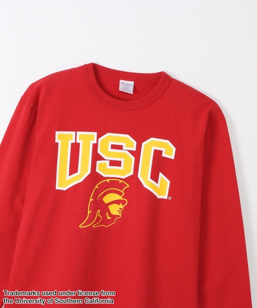 Champion(チャンピオン)の「【Champion/チャンピオン】メンズ MADE IN USA ティーテンイレブン ロングスリーブTシャツ(Tシャツ/カットソー・メンズ・ホワイト/レッド系その他6・MEDIUM/LARGE/X-LARGE)」の4枚目の写真