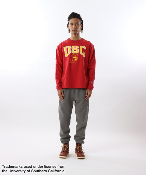 Champion(チャンピオン)の「【Champion/チャンピオン】メンズ MADE IN USA ティーテンイレブン ロングスリーブTシャツ(Tシャツ/カットソー・メンズ・ホワイト/レッド系その他6・MEDIUM/LARGE/X-LARGE)」の10枚目の写真