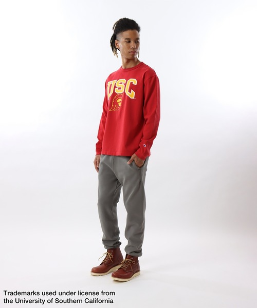 Champion(チャンピオン)の「【Champion/チャンピオン】メンズ MADE IN USA ティーテンイレブン ロングスリーブTシャツ(Tシャツ/カットソー・メンズ・ホワイト/レッド系その他6・MEDIUM/LARGE/X-LARGE)」の9枚目の写真