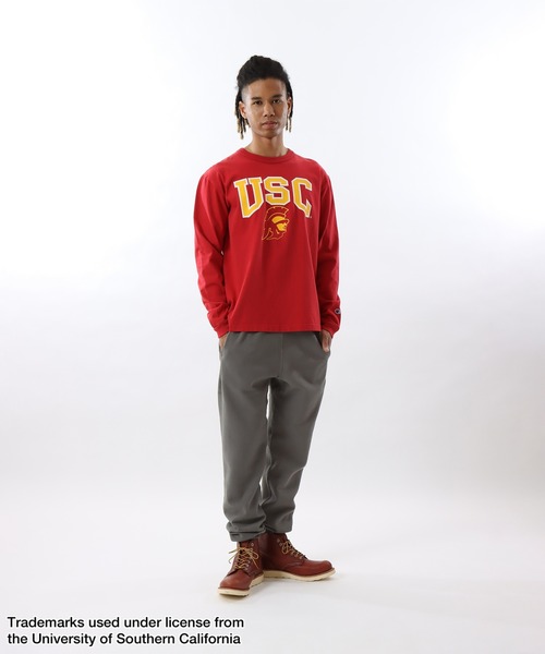 Champion(チャンピオン)の「【Champion/チャンピオン】メンズ MADE IN USA ティーテンイレブン ロングスリーブTシャツ(Tシャツ/カットソー・メンズ・ホワイト/レッド系その他6・MEDIUM/LARGE/X-LARGE)」の7枚目の写真