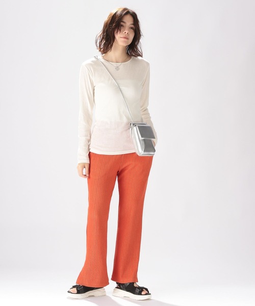 niko and...（ニコアンド）の「キョウネンテレコメロープルオーバー（Tシャツ/カットソー・レディース・ピンク/アイボリー/ブルー/イエロー・MEDIUM/LARGE）」の5枚目の写真