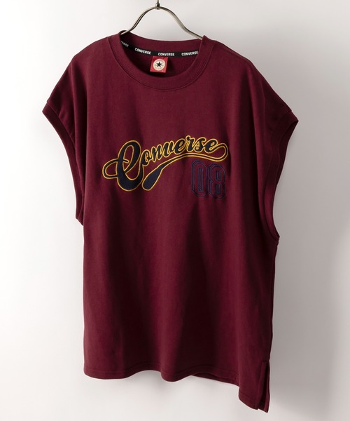 CONVERSE(コンバース)の「【CONVERSE/コンバース】カレッジロゴアップリケスウェットベスト/ビッグシルエット/ユニセックス(ベスト・レディース・チャコールグレー/アッシュグレー/ネイビー/ワイン・M/L/XL)」の14枚目の写真