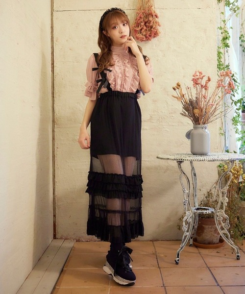 Swankiss（スワンキス）の「PI maid LS/K（スカート・レディース・ブラック/グレー/ピンク・FREE）」の4枚目の写真