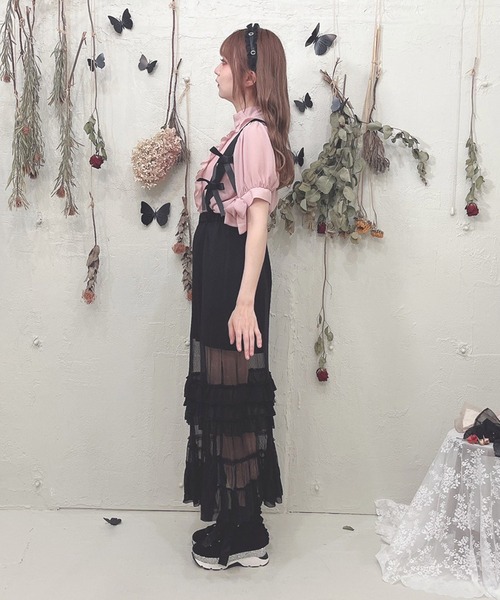 Swankiss（スワンキス）の「PI maid LS/K（スカート・レディース・ブラック/グレー/ピンク・FREE）」の6枚目の写真