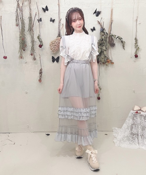 Swankiss（スワンキス）の「PI maid LS/K（スカート・レディース・ブラック/グレー/ピンク・FREE）」の9枚目の写真