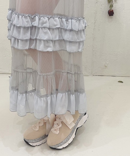 Swankiss（スワンキス）の「PI maid LS/K（スカート・レディース・ブラック/グレー/ピンク・FREE）」の11枚目の写真