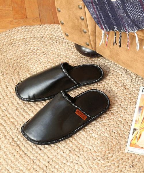 CANAL JEAN(キャナルジーン)の「DULTON PU SLIPPERS EV スリッパ(MEN)/T20-0226L(ルームシューズ/スリッパ・レディース・ブラック/ネイビー/ブラウン・ONE SIZE)」の2枚目の写真