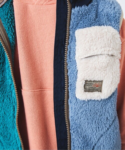 BREEZE（ブリーズ）の「ファーフリースベスト（ベスト・キッズ・チャコール/ピンク/アイボリー/レインボー・140/120/80/90/130/100/110）」の15枚目の写真
