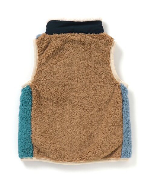 BREEZE（ブリーズ）の「ファーフリースベスト（ベスト・キッズ・チャコール/ピンク/アイボリー/レインボー・140/120/80/90/130/100/110）」の21枚目の写真