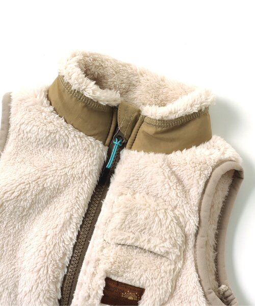 BREEZE（ブリーズ）の「ファーフリースベスト（ベスト・キッズ・チャコール/ピンク/アイボリー/レインボー・140/120/80/90/130/100/110）」の22枚目の写真