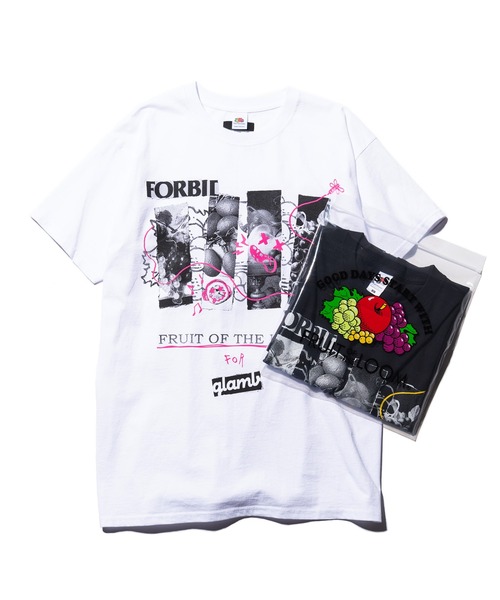 glamb(グラム)の「Forbidden Fruit T / フォビドゥンフルーツT(Tシャツ/カットソー・メンズ・ホワイト/ブラック・M/L/XL)」の3枚目の写真