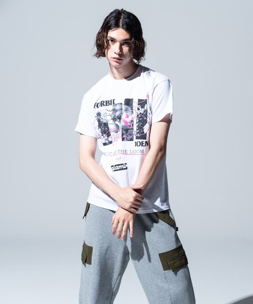 glamb(グラム)の「Forbidden Fruit T / フォビドゥンフルーツT(Tシャツ/カットソー・メンズ・ホワイト/ブラック・M/L/XL)」の21枚目の写真