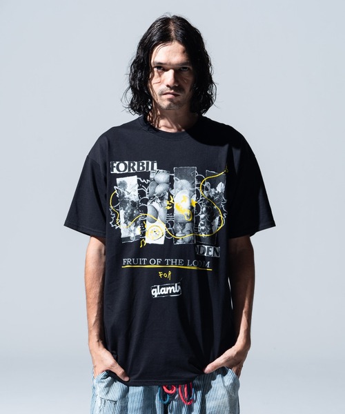 glamb(グラム)の「Forbidden Fruit T / フォビドゥンフルーツT(Tシャツ/カットソー・メンズ・ホワイト/ブラック・M/L/XL)」の17枚目の写真