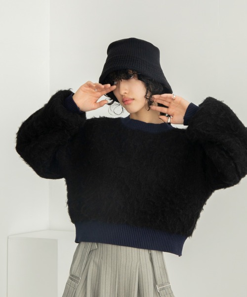 VACANCY（ヴァカンシー）の「バケットニットハット（ハット・レディース・ブラック/ベージュ・FREE）」の22枚目の写真