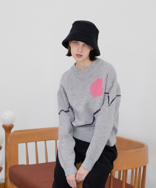 VACANCY（ヴァカンシー）の「バケットニットハット（ハット・レディース・ブラック/ベージュ・FREE）」の8枚目の写真