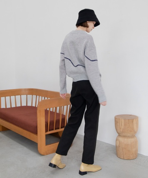 VACANCY（ヴァカンシー）の「バケットニットハット（ハット・レディース・ブラック/ベージュ・FREE）」の10枚目の写真