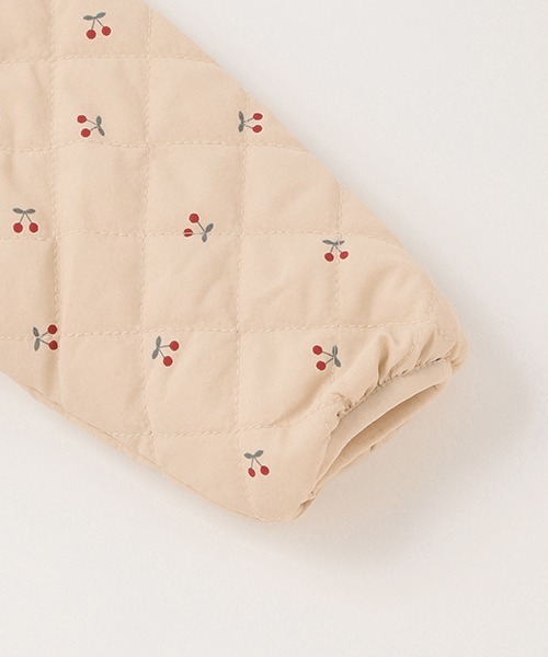 petit main(プティマイン)の「チェリー総柄ブルゾン(ブルゾン・キッズ・ライトベージュ/アイボリー/ネイビー・90cm/110cm/130cm/80cm/100cm/120cm)」の12枚目の写真