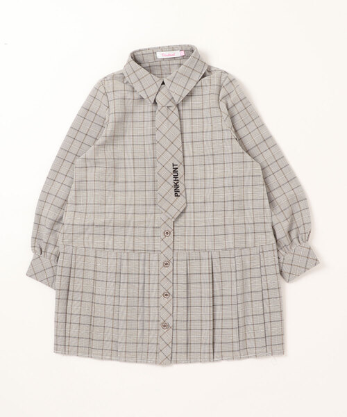 PINKHUNT(ピンクハント)の「PINKHUNT ネクタイ付きワンピース 7543K(ワンピース・キッズ・ベージュ/ブラック・160cm/140cm/130cm/150cm/120cm)」の12枚目の写真