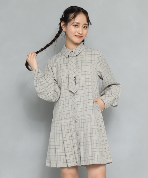 PINKHUNT(ピンクハント)の「PINKHUNT ネクタイ付きワンピース 7543K(ワンピース・キッズ・ベージュ/ブラック・160cm/140cm/130cm/150cm/120cm)」の13枚目の写真