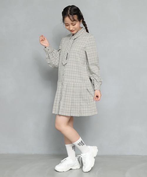 PINKHUNT(ピンクハント)の「PINKHUNT ネクタイ付きワンピース 7543K(ワンピース・キッズ・ベージュ/ブラック・160cm/140cm/130cm/150cm/120cm)」の14枚目の写真