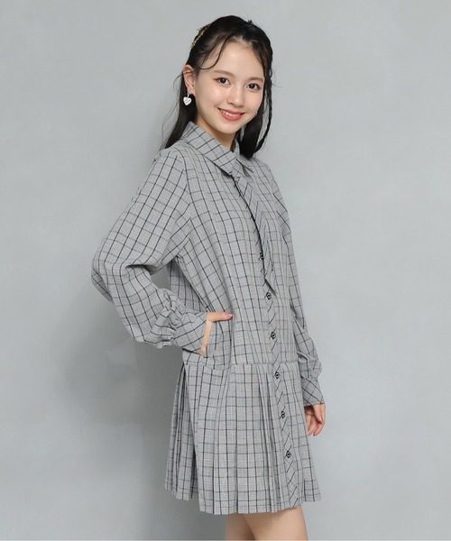 PINKHUNT(ピンクハント)の「PINKHUNT ネクタイ付きワンピース 7543K(ワンピース・キッズ・ベージュ/ブラック・160cm/140cm/130cm/150cm/120cm)」の8枚目の写真