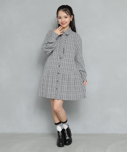 PINKHUNT(ピンクハント)の「PINKHUNT ネクタイ付きワンピース 7543K(ワンピース・キッズ・ベージュ/ブラック・160cm/140cm/130cm/150cm/120cm)」の7枚目の写真