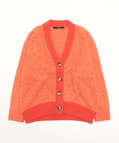 Munich（ミューニック）の「Munich（ミューニック）ブラッシュヤーン×メリノウールカーディガン/MN222K26（カーディガン/ボレロ・レディース・ベージュ/オレンジ・F）」の19枚目の写真