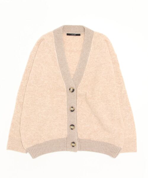 Munich（ミューニック）の「Munich（ミューニック）ブラッシュヤーン×メリノウールカーディガン/MN222K26（カーディガン/ボレロ・レディース・ベージュ/オレンジ・F）」の20枚目の写真